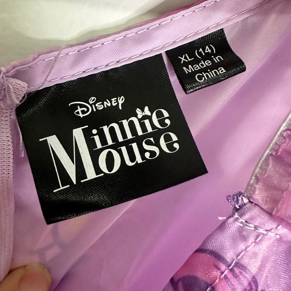 Minne Mouse Disney Purple Ruffled Babydoll Dress by Disney Girls size XL or 14 - Picture 9 of 9